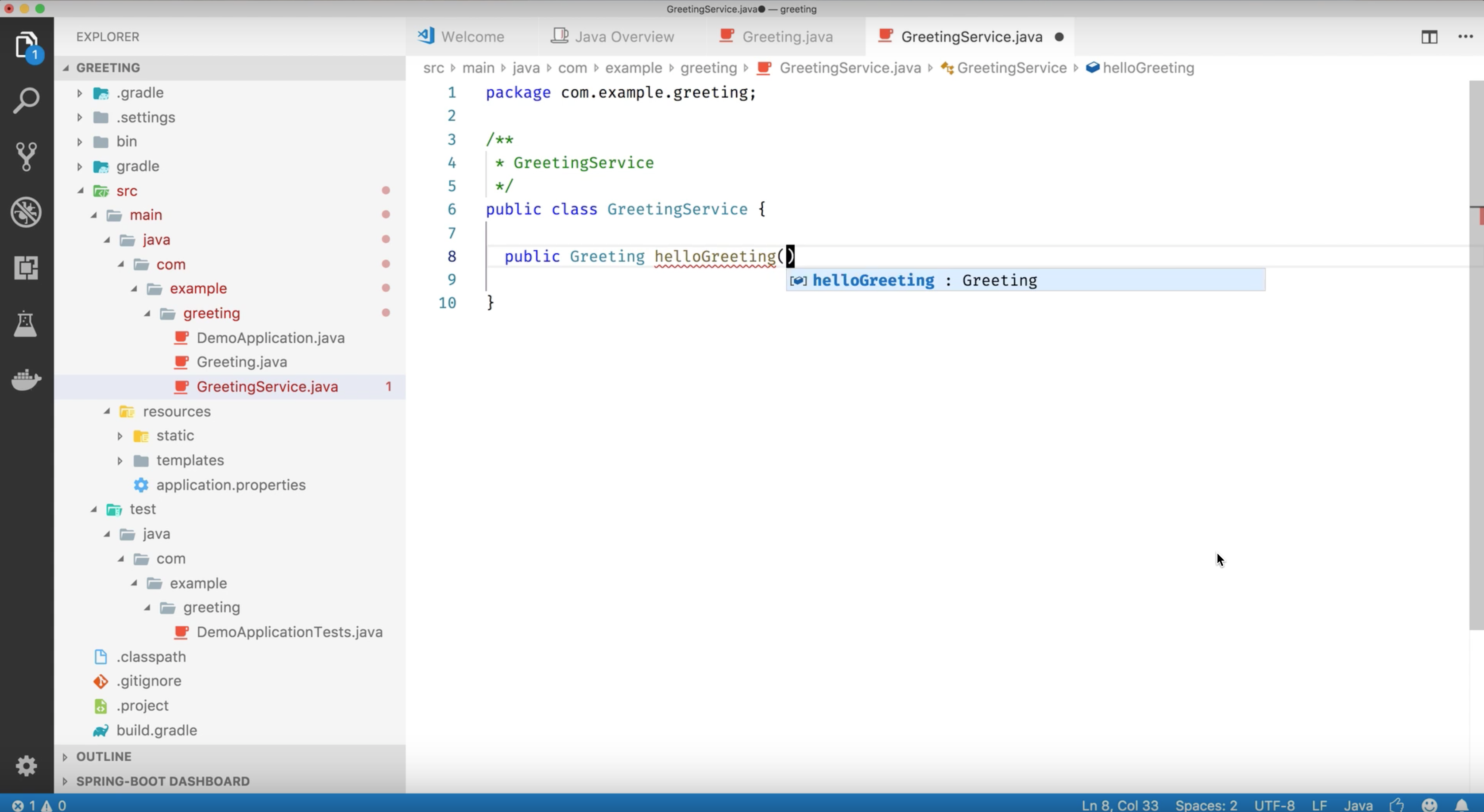 Visual Studio Code für Java und Spring Boot Entwicklung